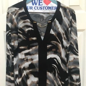 Calvin Klein Shirt with gorgeous Gold neck detail